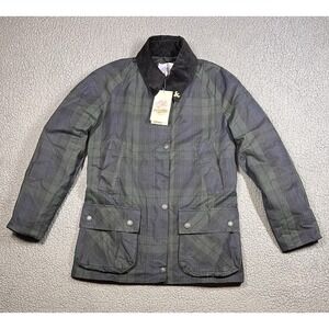 John Partridge Plaid Wax Cotton Landowner Jacket Women Size XXS England NWT $295